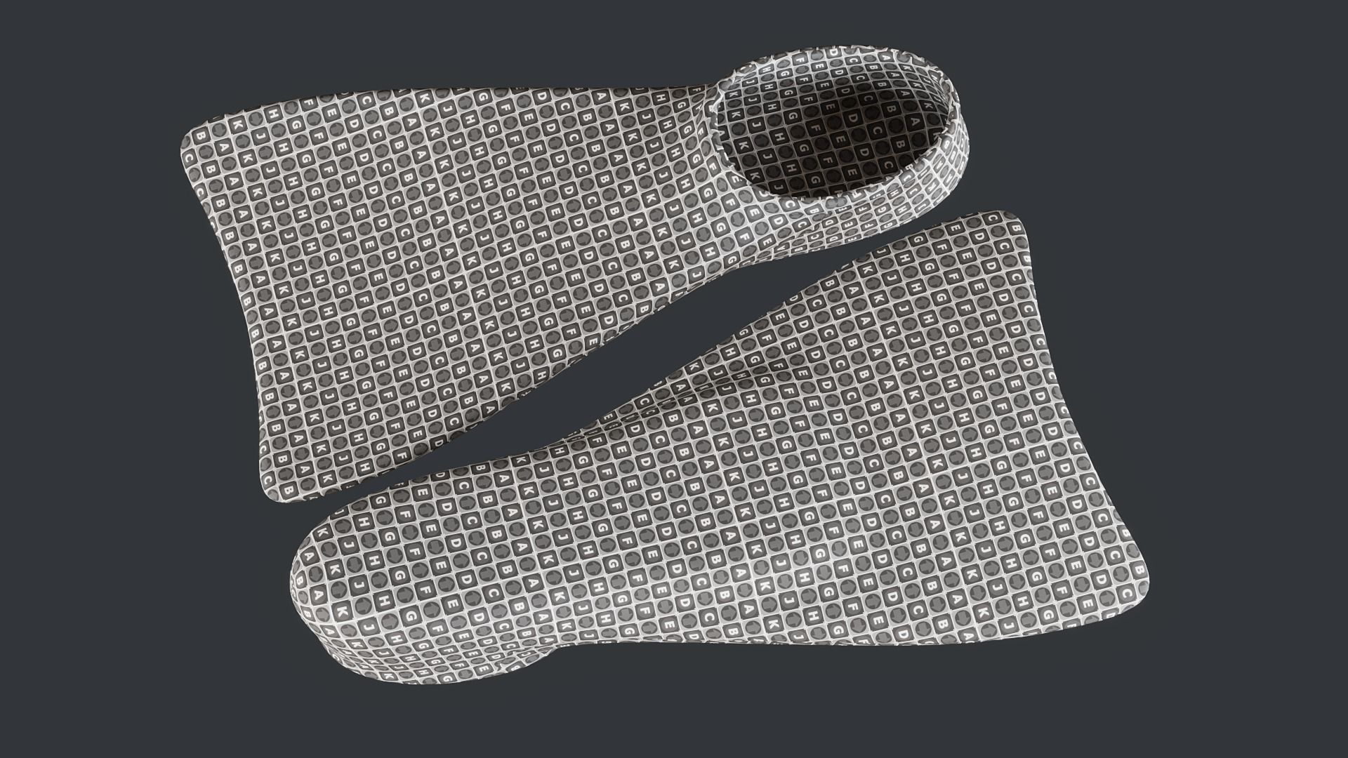 Swim Fins PBR 3D model_15
