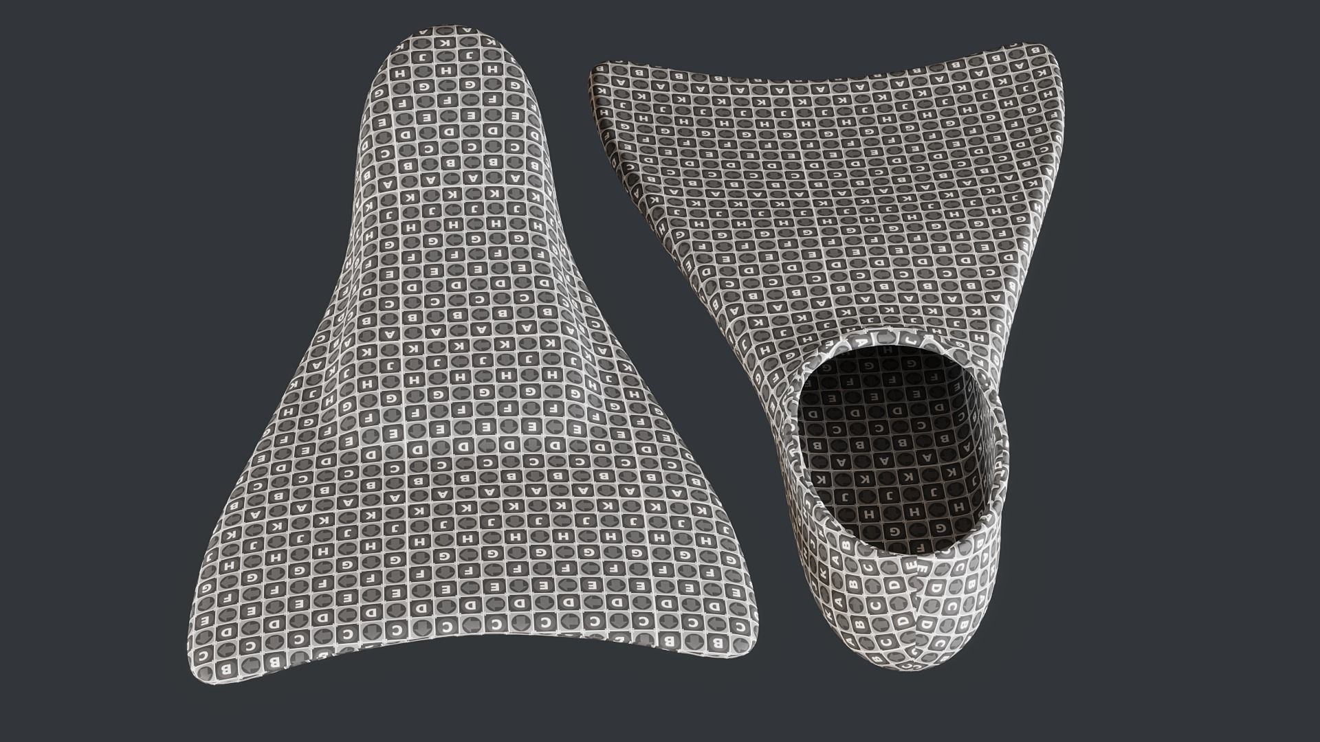 Swim Fins PBR 3D model_18