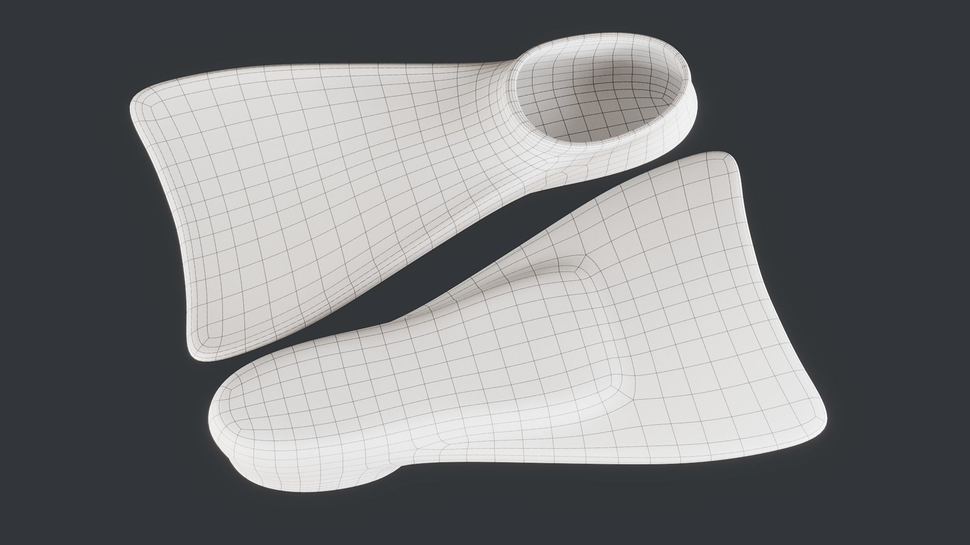 Swim Fins PBR 3D model_14