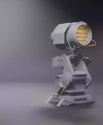 spotlight robot with light