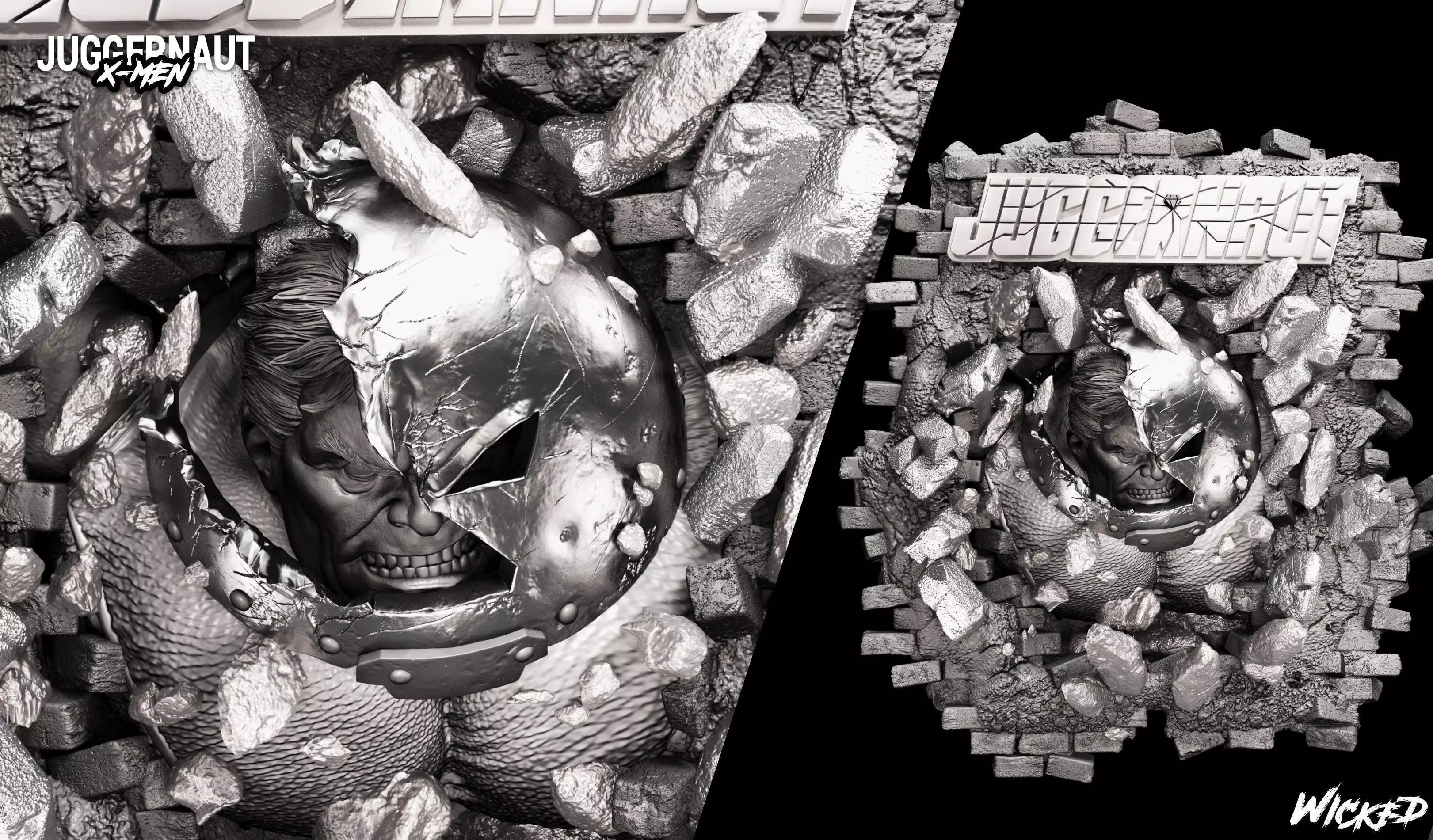 Wicked Juggernaut Wall Tested and ready for 3d printing 3D print model