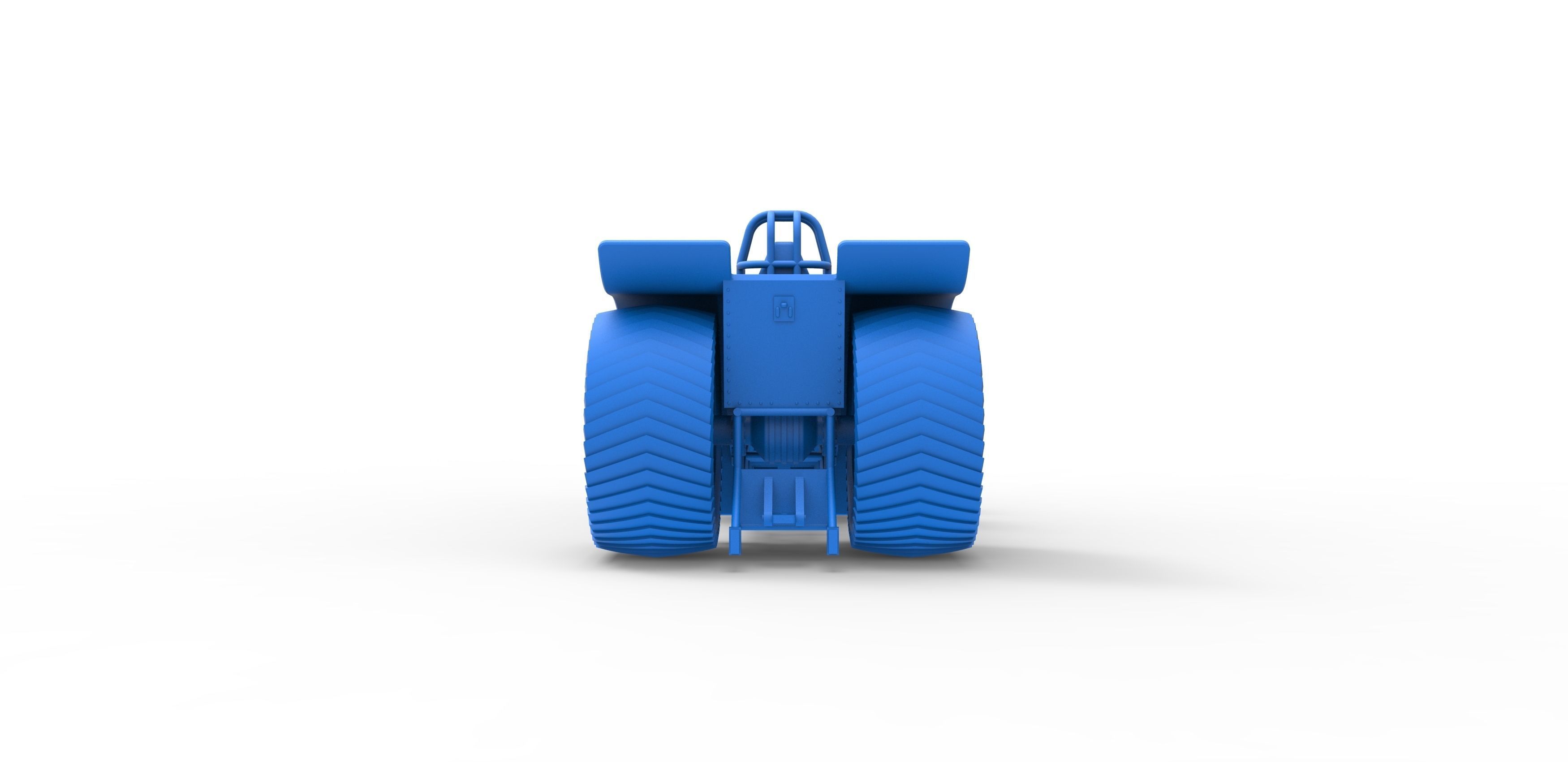 Pulling tractor with 5 engines V8 Version 6 Scale 1 to 25 3D print model_28