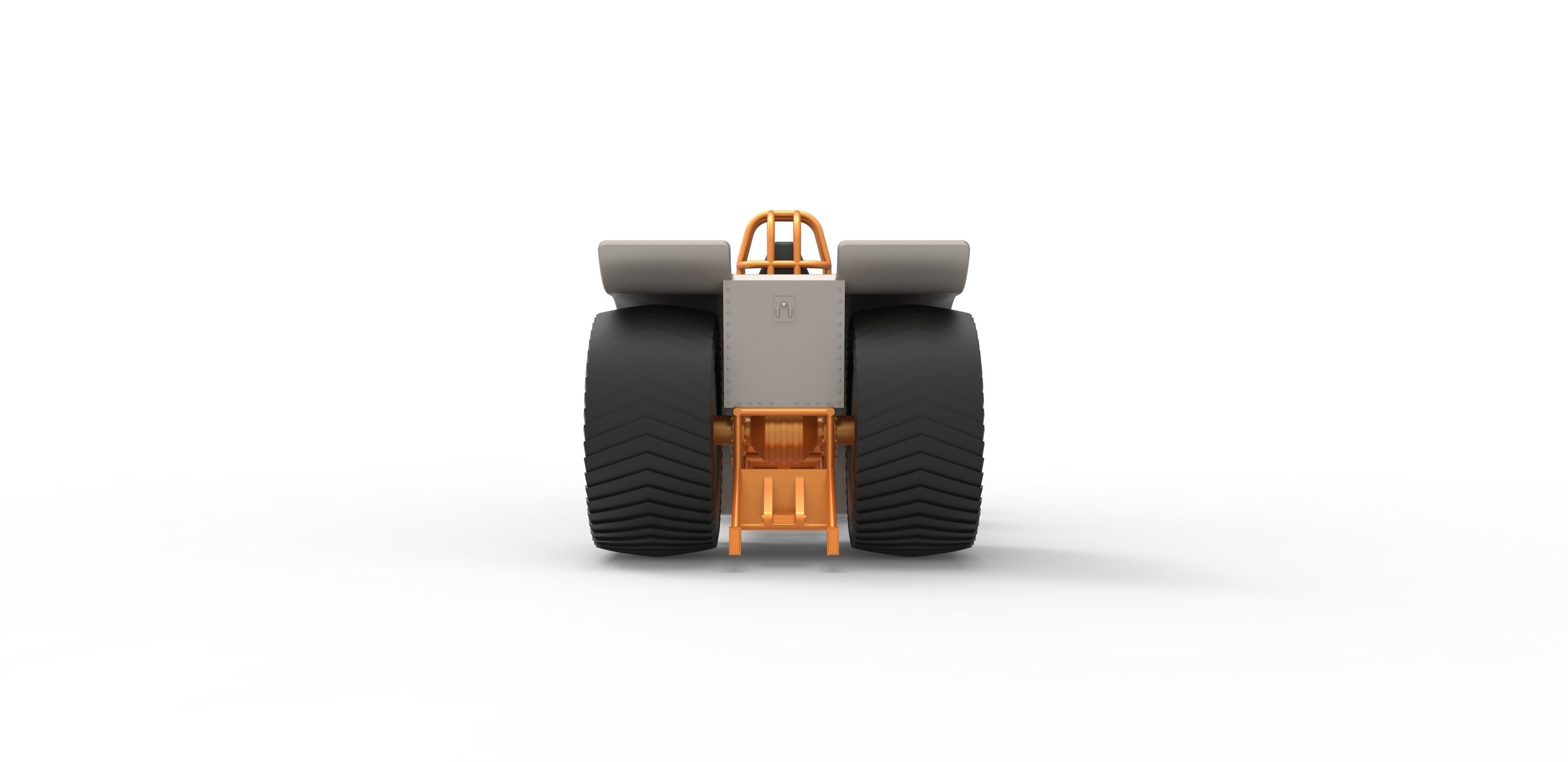 Pulling tractor with 5 engines V8 Version 6 Scale 1 to 25 3D print model_14