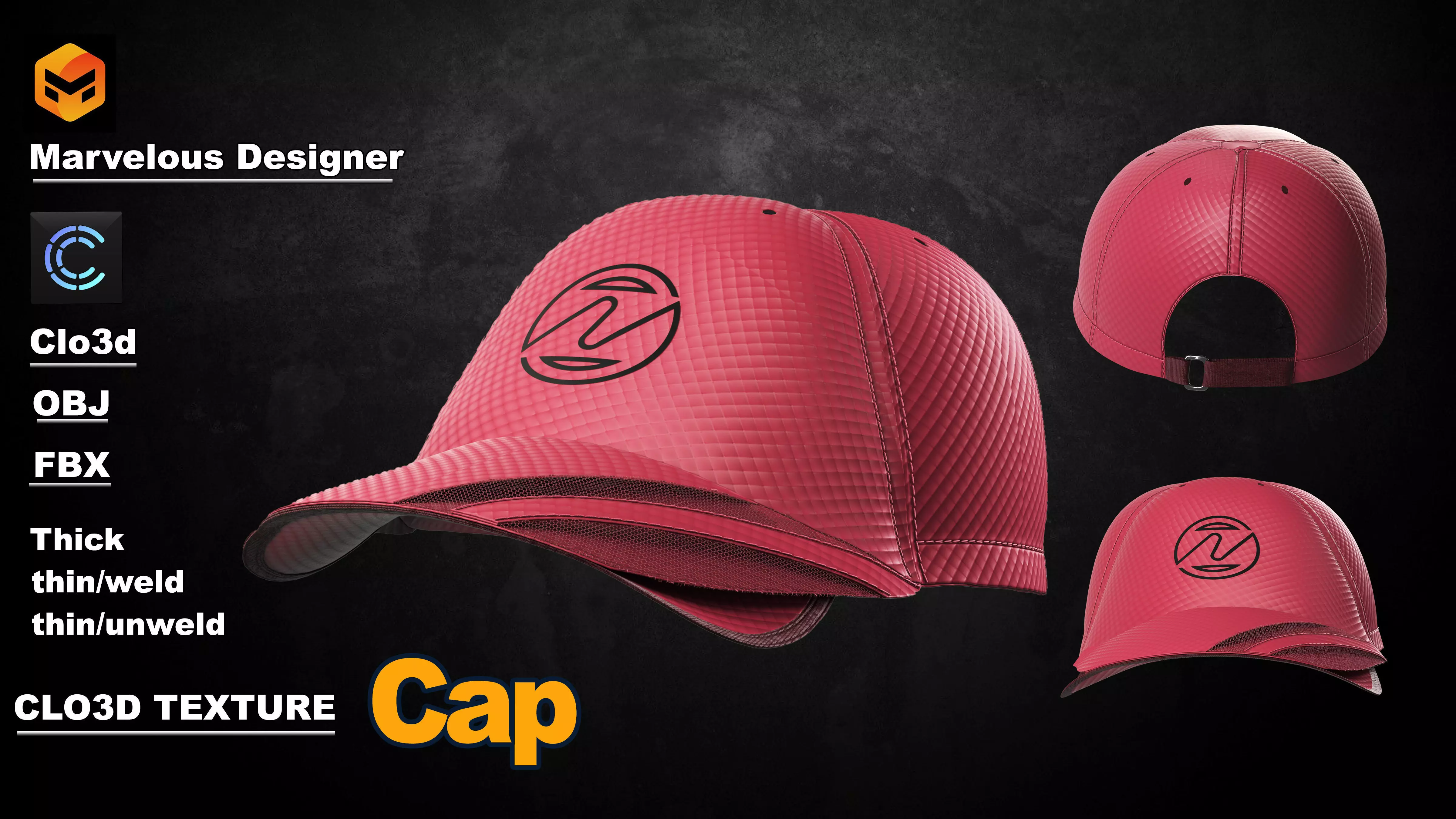 Red Cap  Free 3D model_0