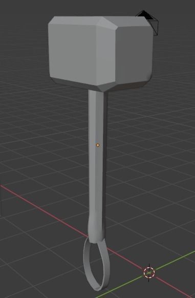 Thor Hammer Free low-poly 3D model_6