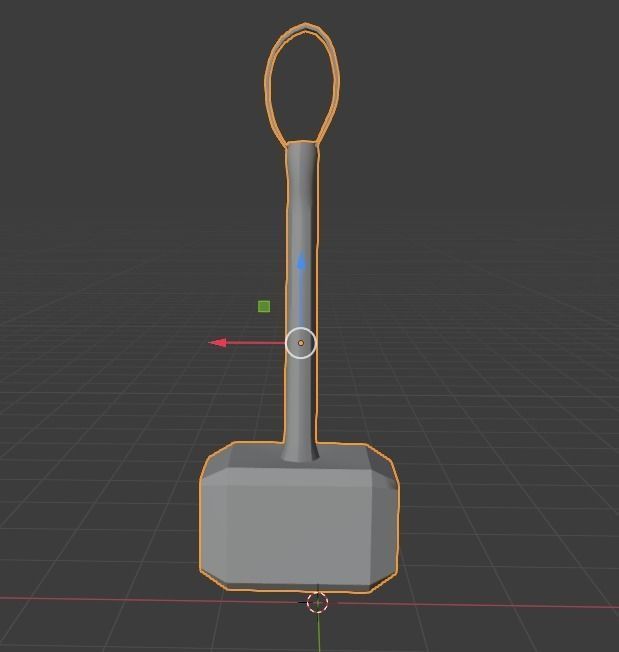 Thor Hammer Free low-poly 3D model_9
