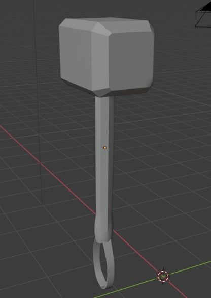 Thor Hammer Free low-poly 3D model_7