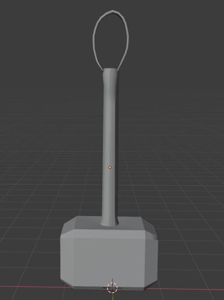 Thor Hammer Free low-poly 3D model_8
