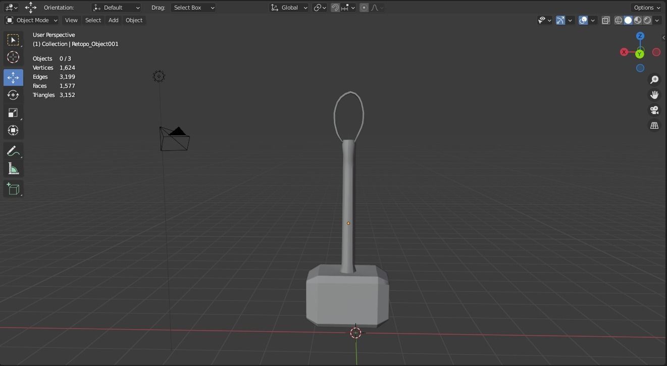 Thor Hammer Free low-poly 3D model_10