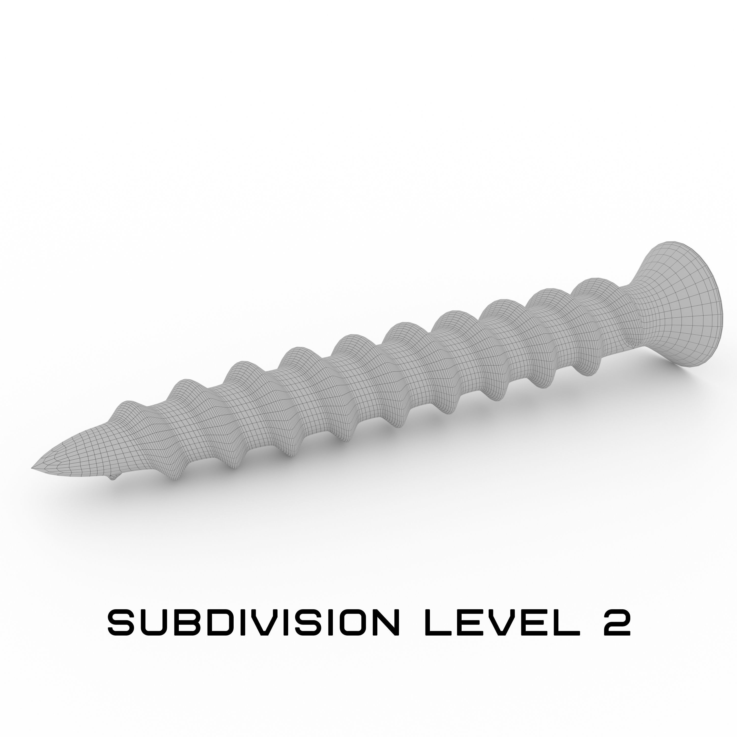 Screw screws 3D model_7