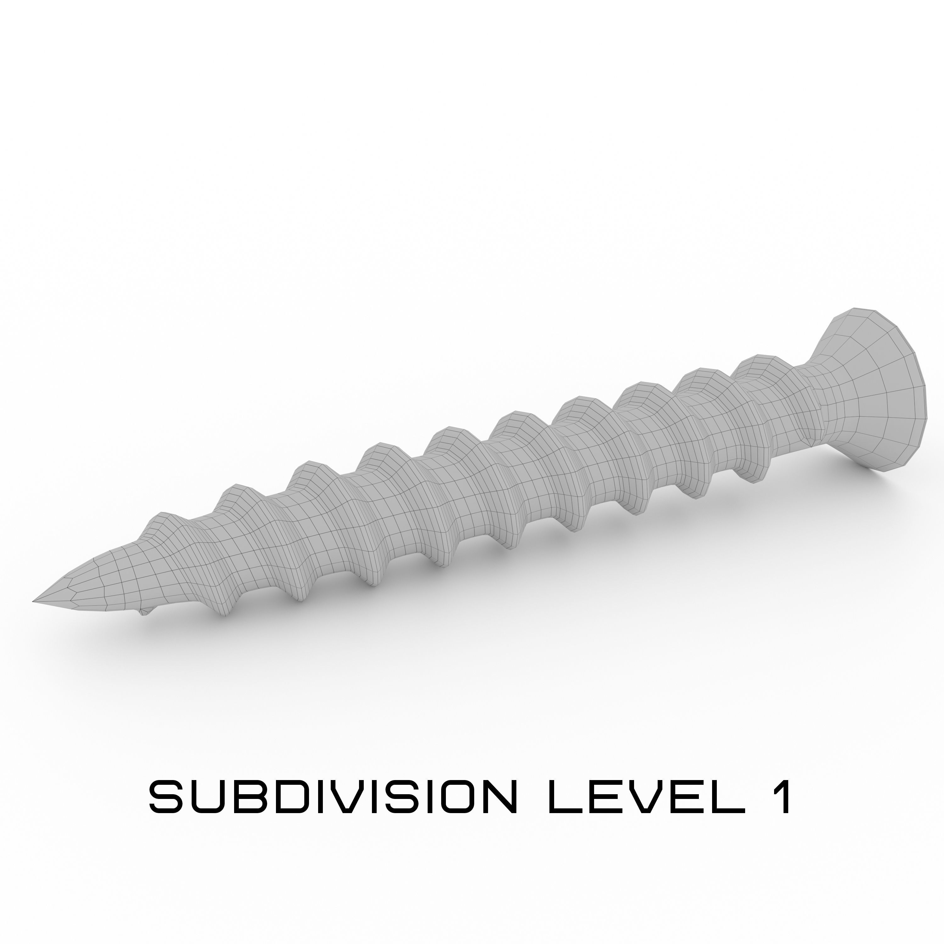 Screw screws 3D model_6
