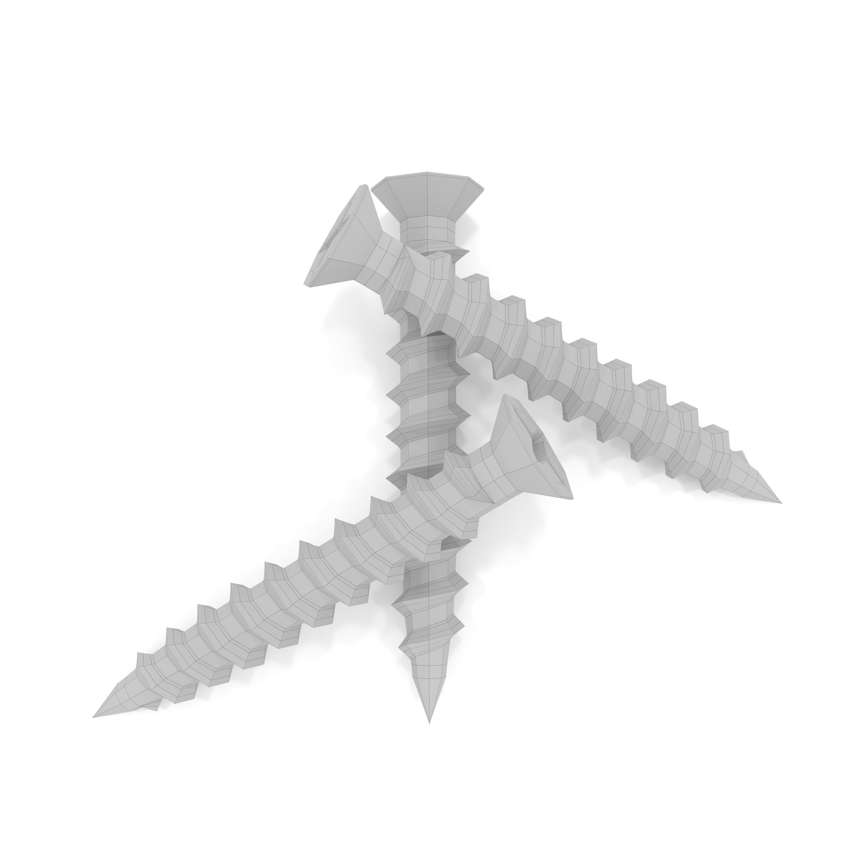 Screw screws 3D model_12