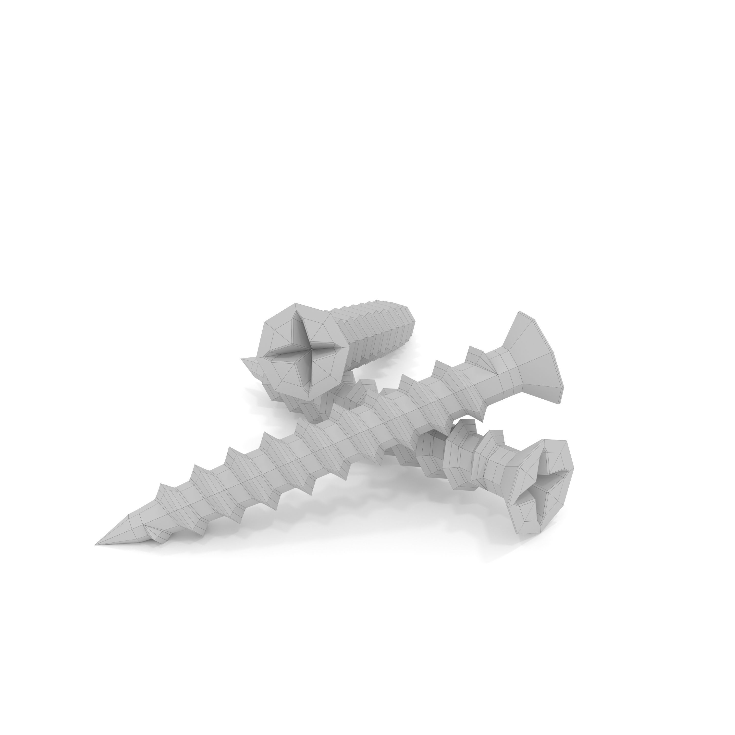 Screw screws 3D model_11