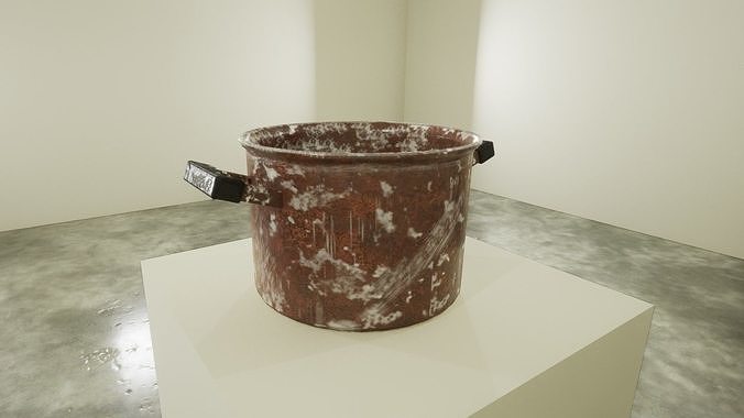 Rusty Cooking Pot Free Low-poly 3D model