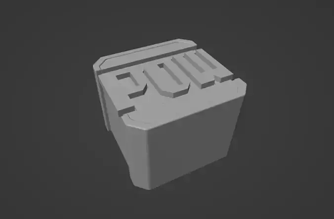 Mario Pow Keycap 3D print model