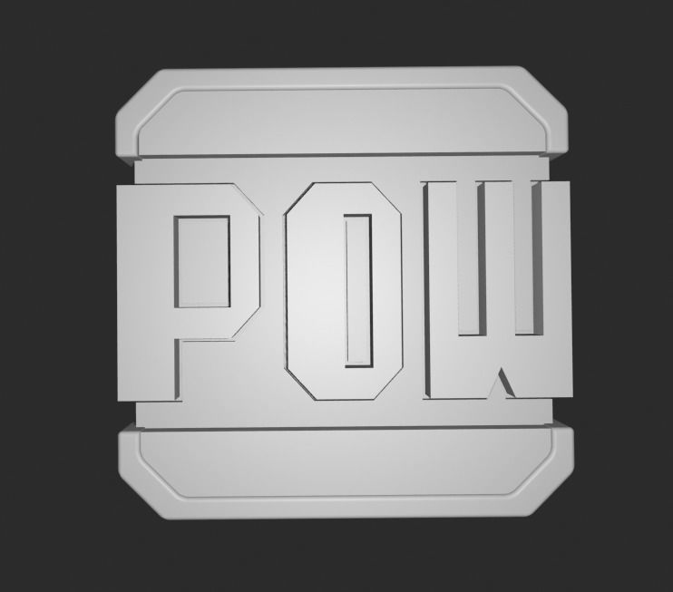 Mario Pow Keycap 3D print model_4