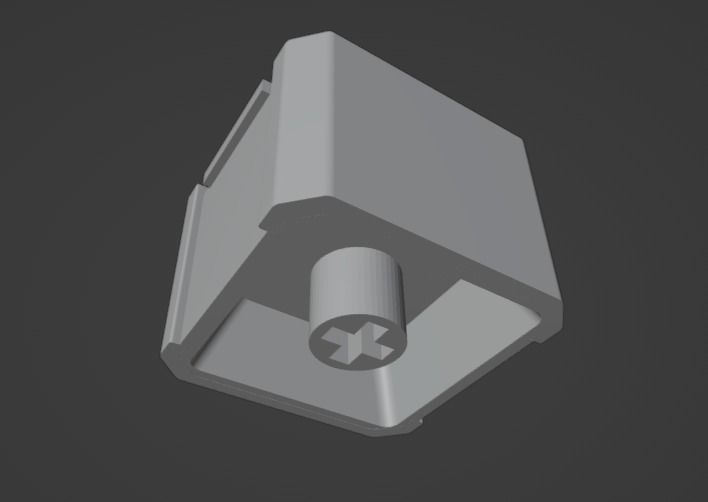 Mario Pow Keycap 3D print model_1
