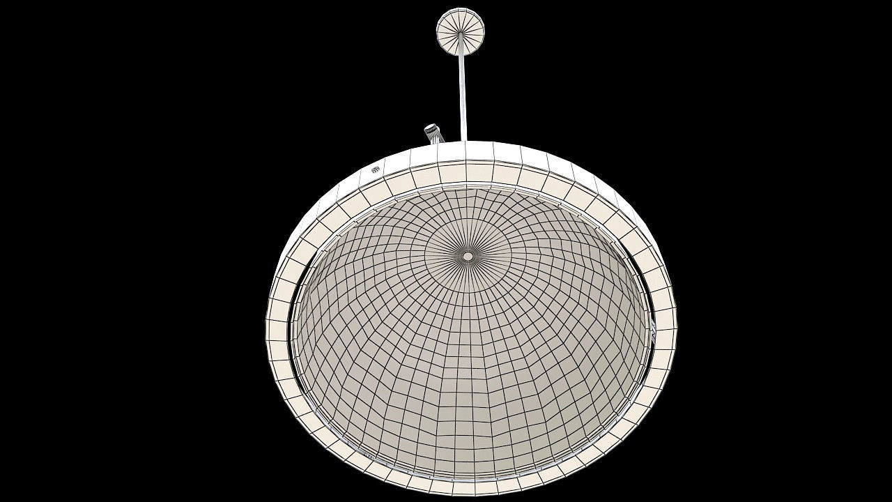 industrial hanging lamp 3D model_8