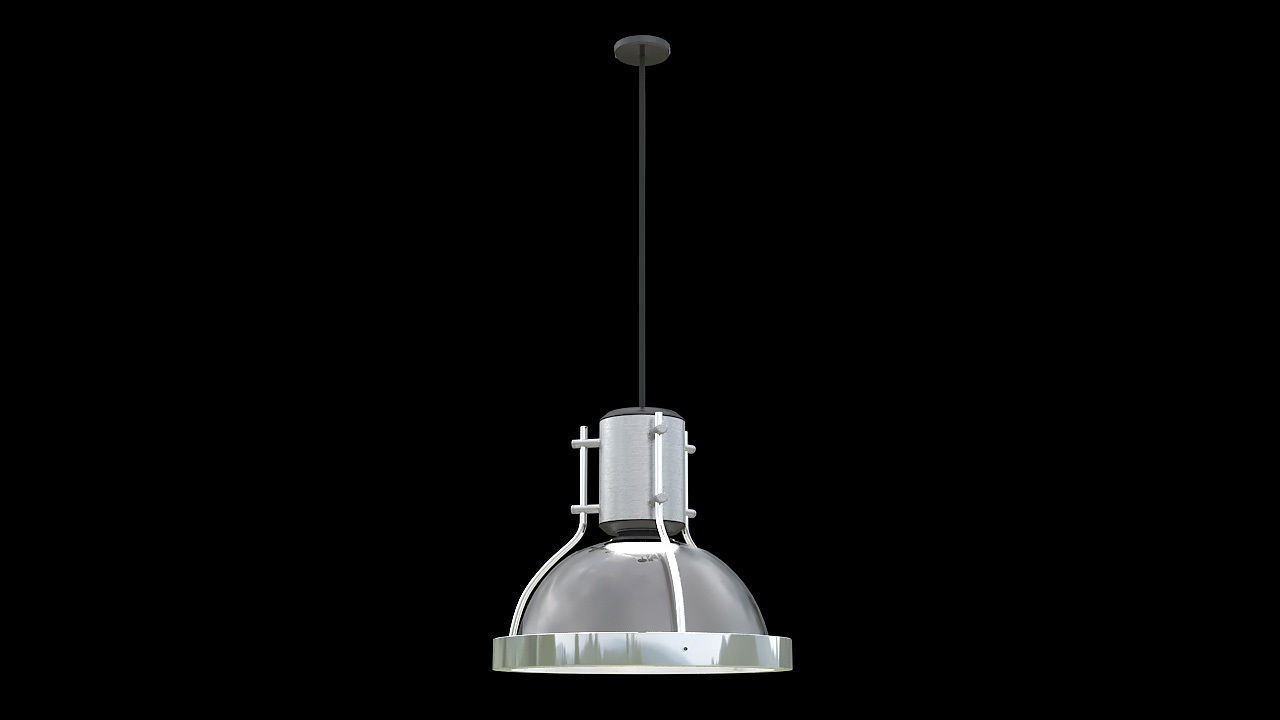 industrial hanging lamp 3D model_1