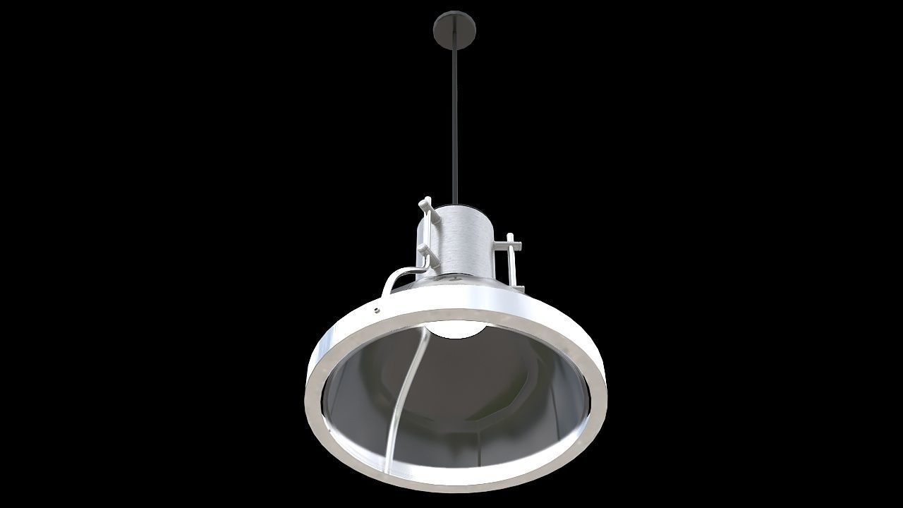 industrial hanging lamp 3D model_3