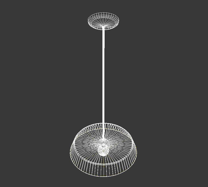 industrial style hanging lamp 3D model_8