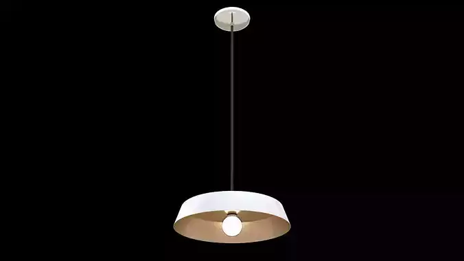 industrial style hanging lamp 3D model
