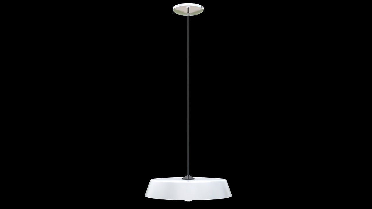 industrial style hanging lamp 3D model_2