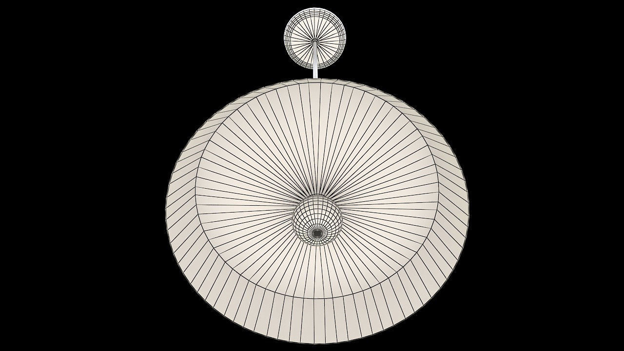 industrial style hanging lamp 3D model_7