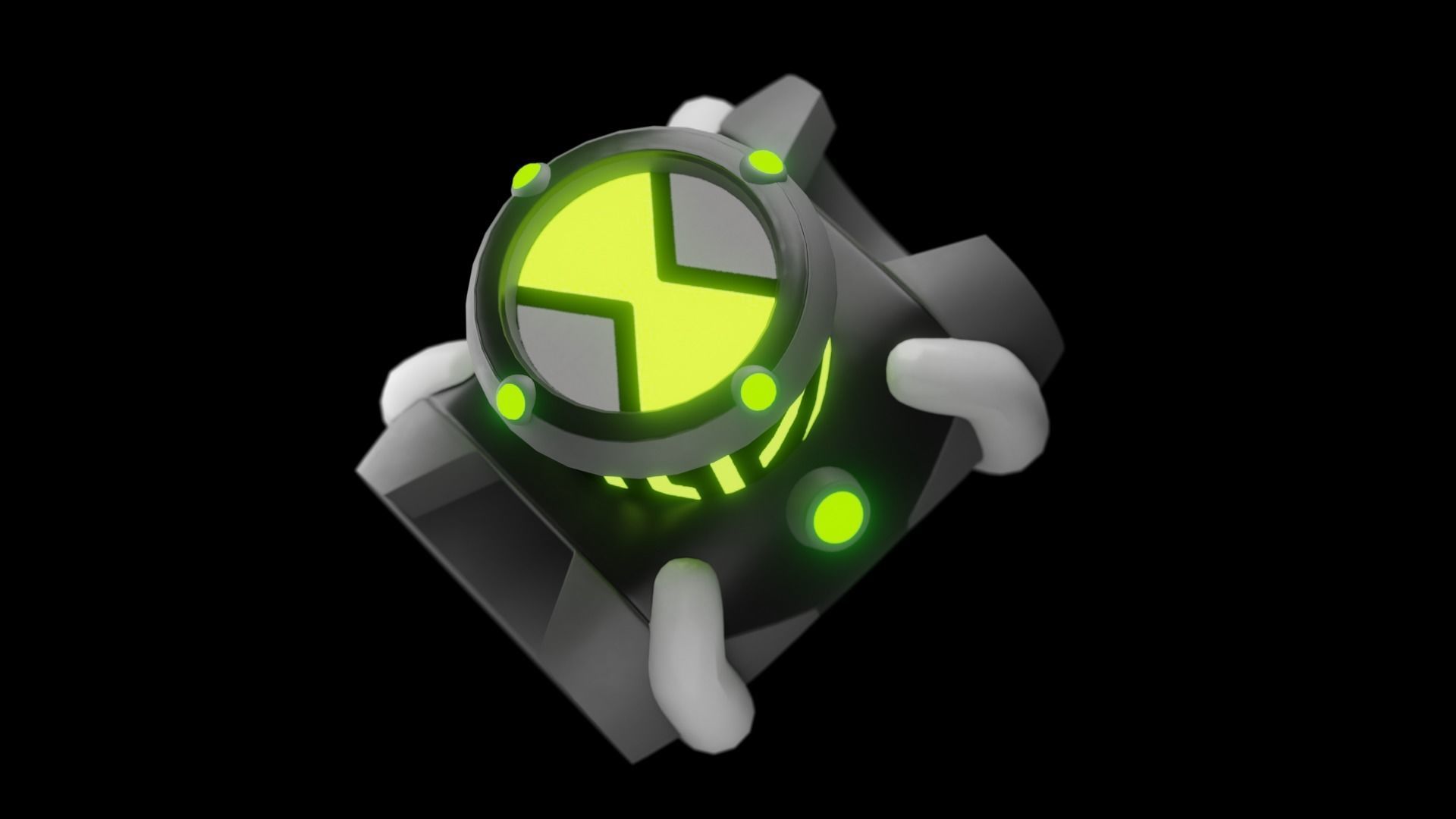 BEN 10 Omnitrix Low-poly 3D model_7