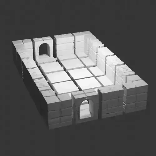 Printable Modular Dungeon battle map