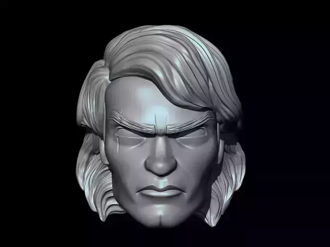 Anakin Long Hair Skywalker clonewars 3D print model