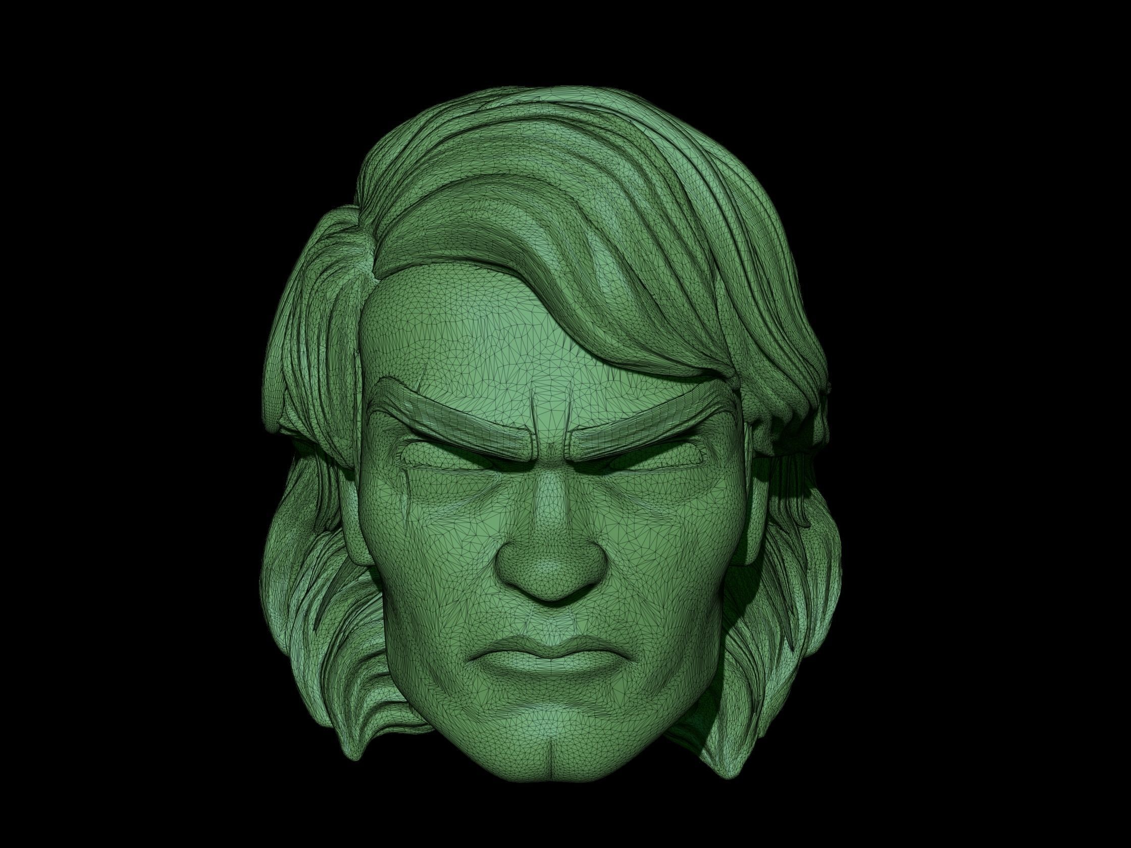 Anakin Long Hair Skywalker clonewars 3D print model_2