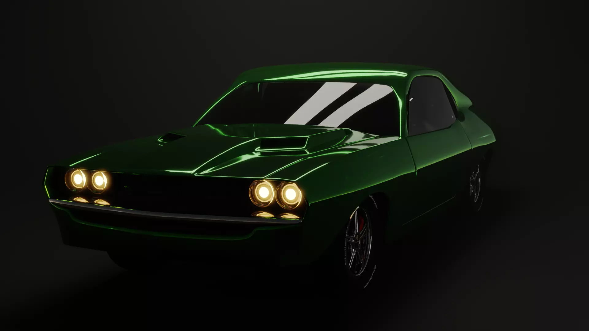 Dodge Challenger 3D model_0