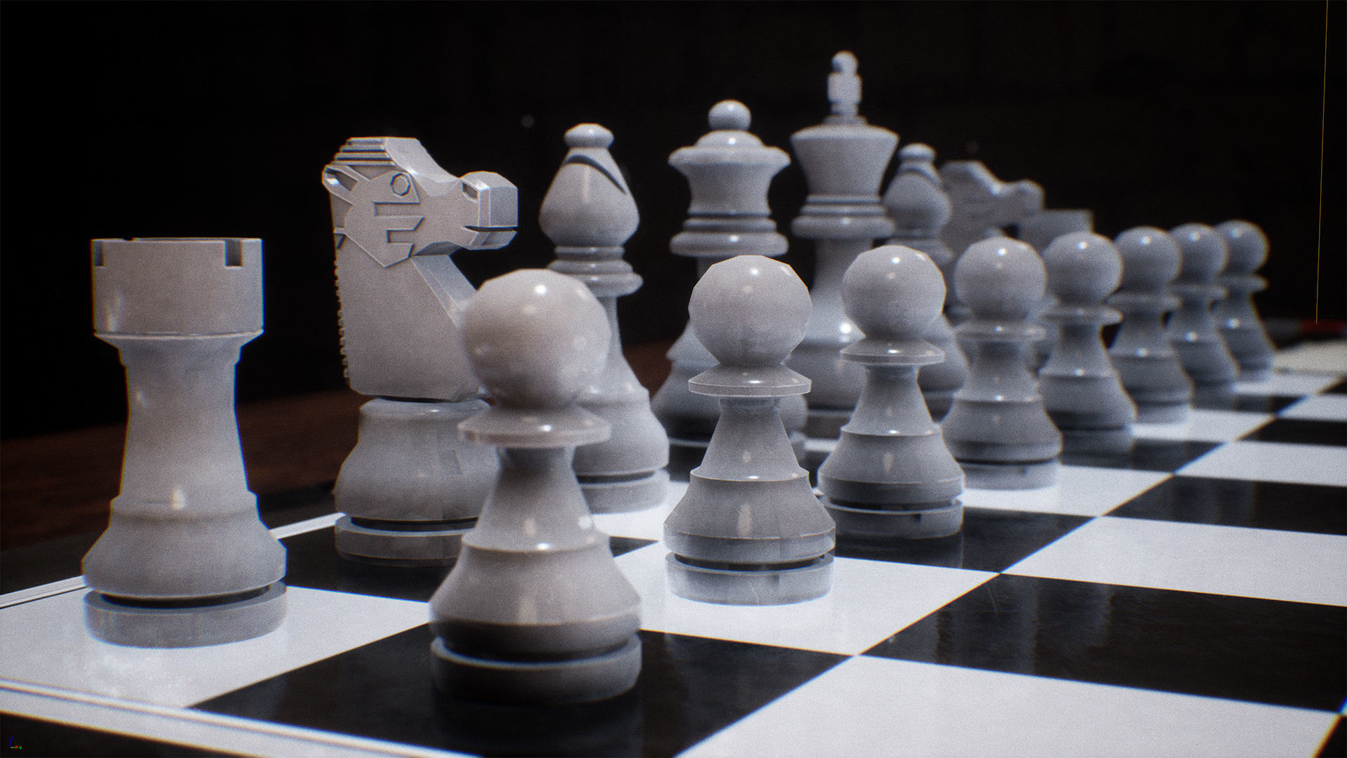 Chessboard  23 Assets Low-poly 3D model_1