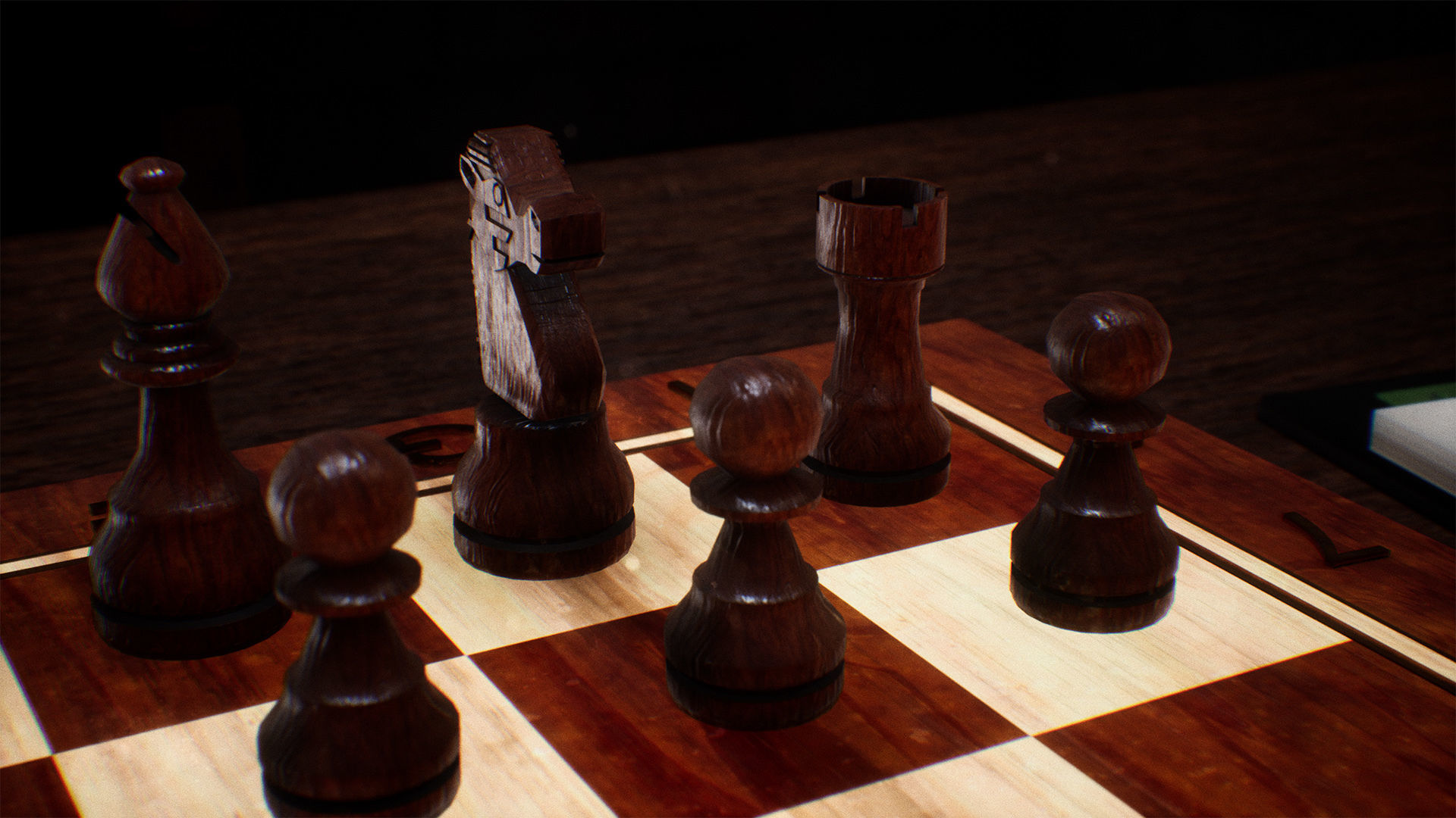 Chessboard  23 Assets Low-poly 3D model_7