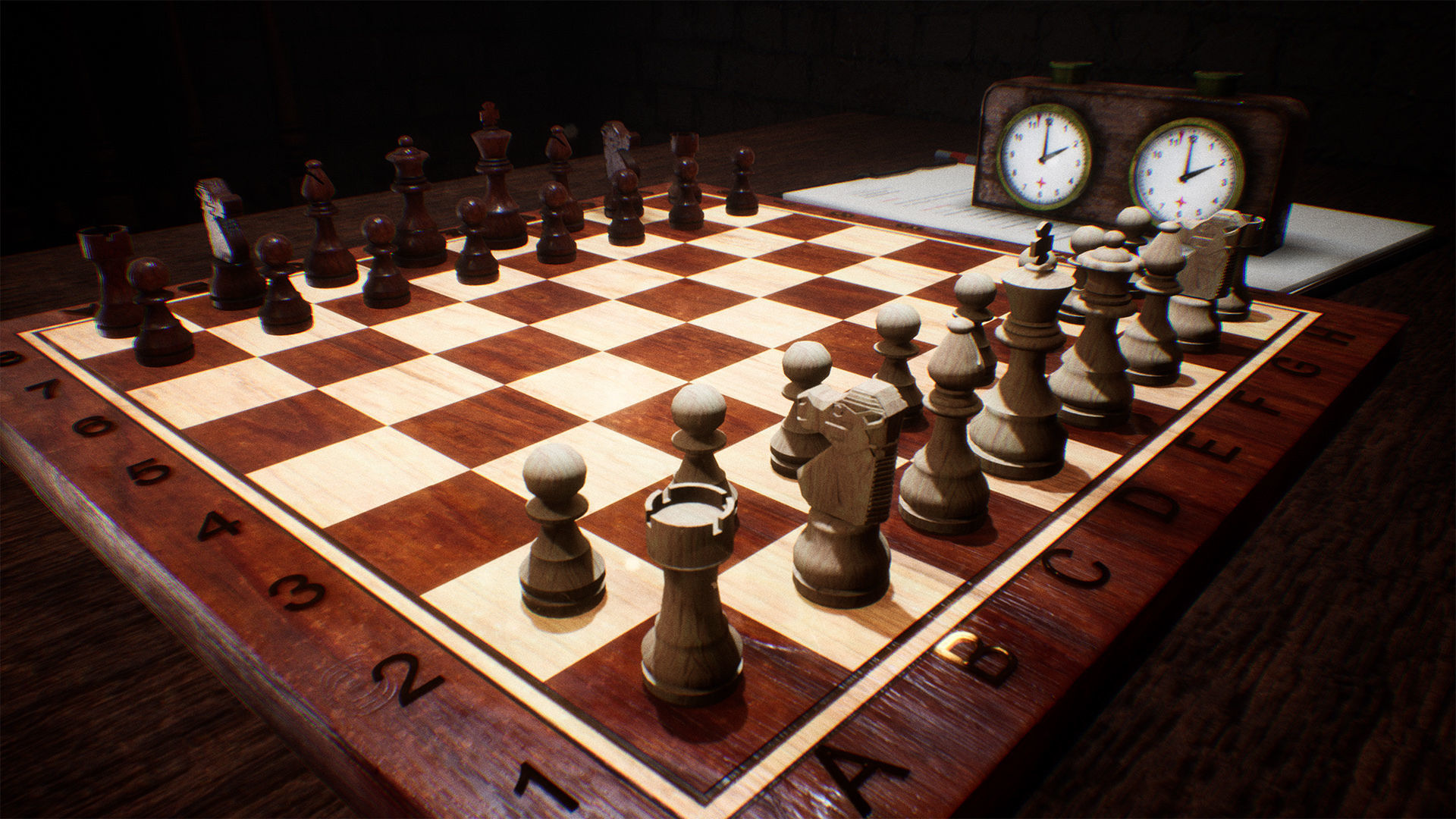 Chessboard  23 Assets Low-poly 3D model_11