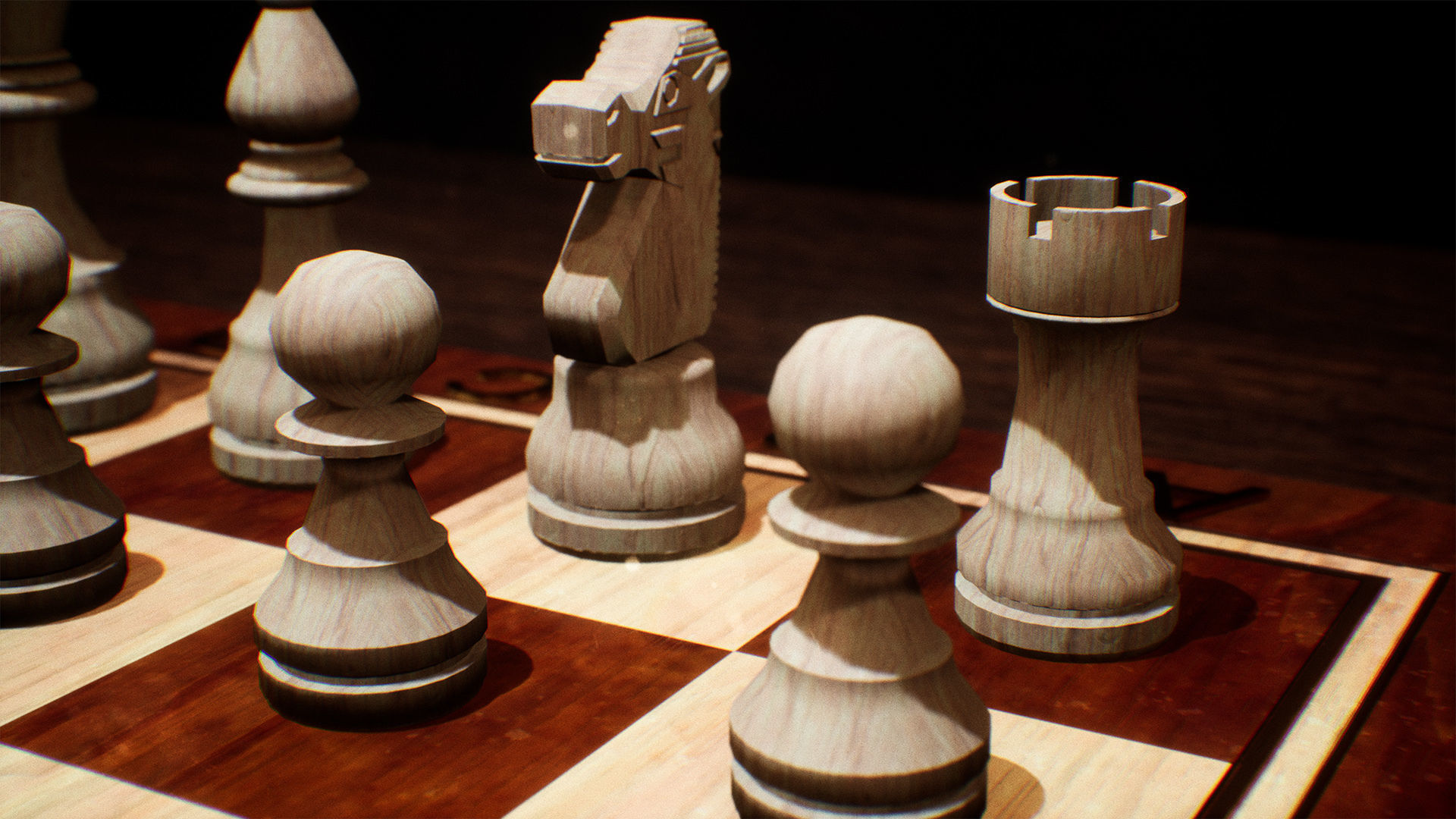 Chessboard  23 Assets Low-poly 3D model_10