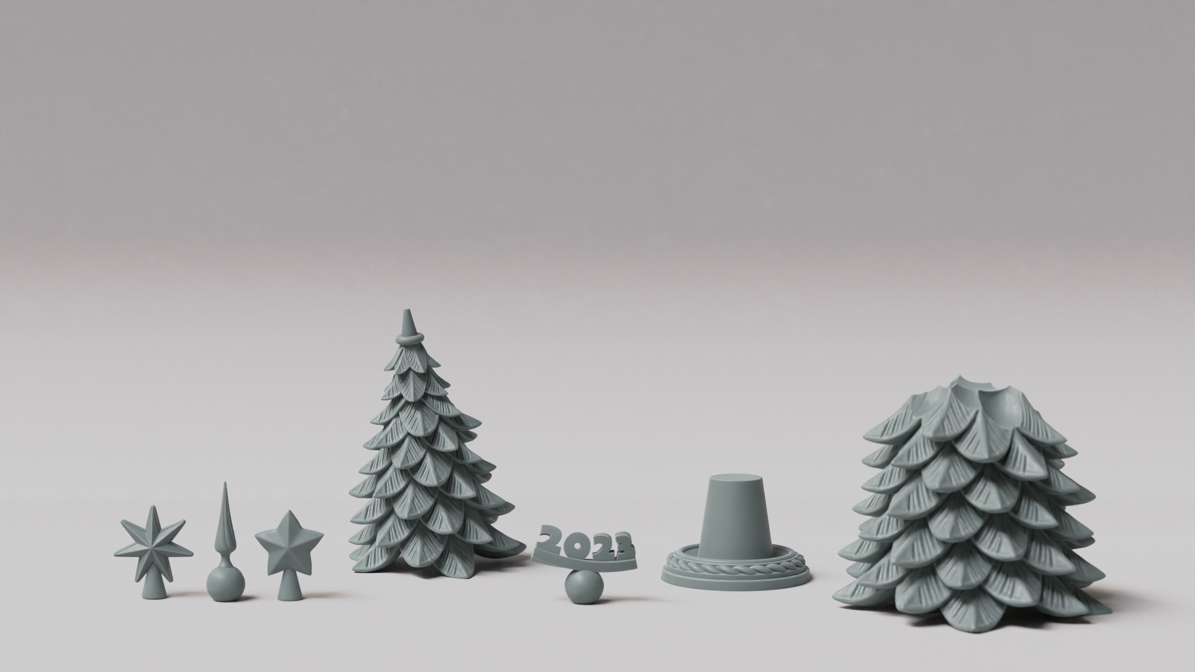 Christmas tree 3d pribtable model 3D print model_1