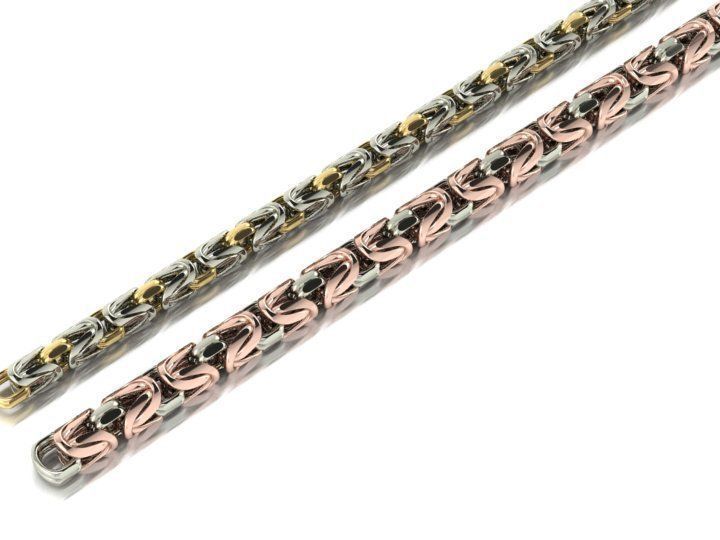 chain or bracelet royal byzantine rounded two options 3D print model_1