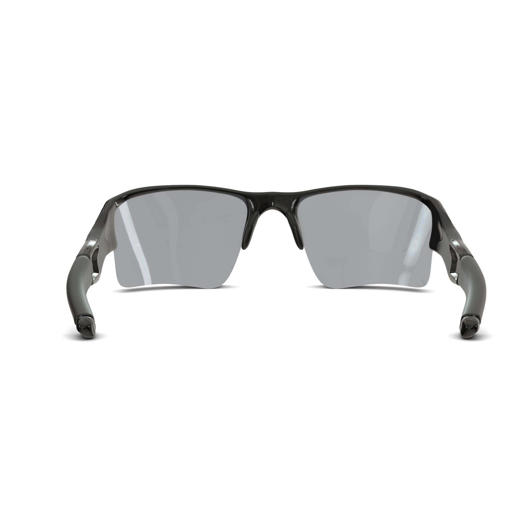 Oakley Flak Jacket XLJ -  Black Iridium Sport Glasses Low-poly 3D model_1