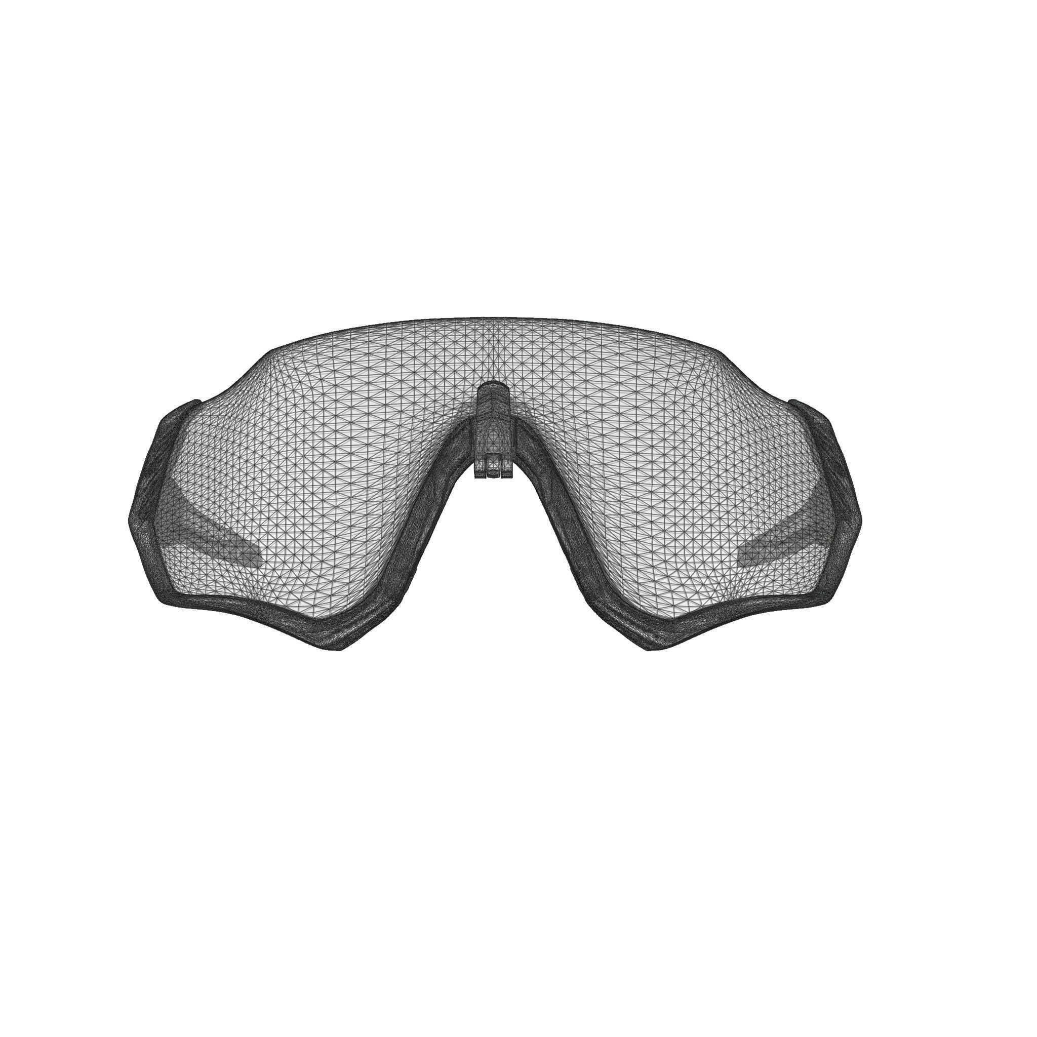 Oakley Flight Jacket - Prizm Road Black Sport glasses  Low-poly 3D model_7