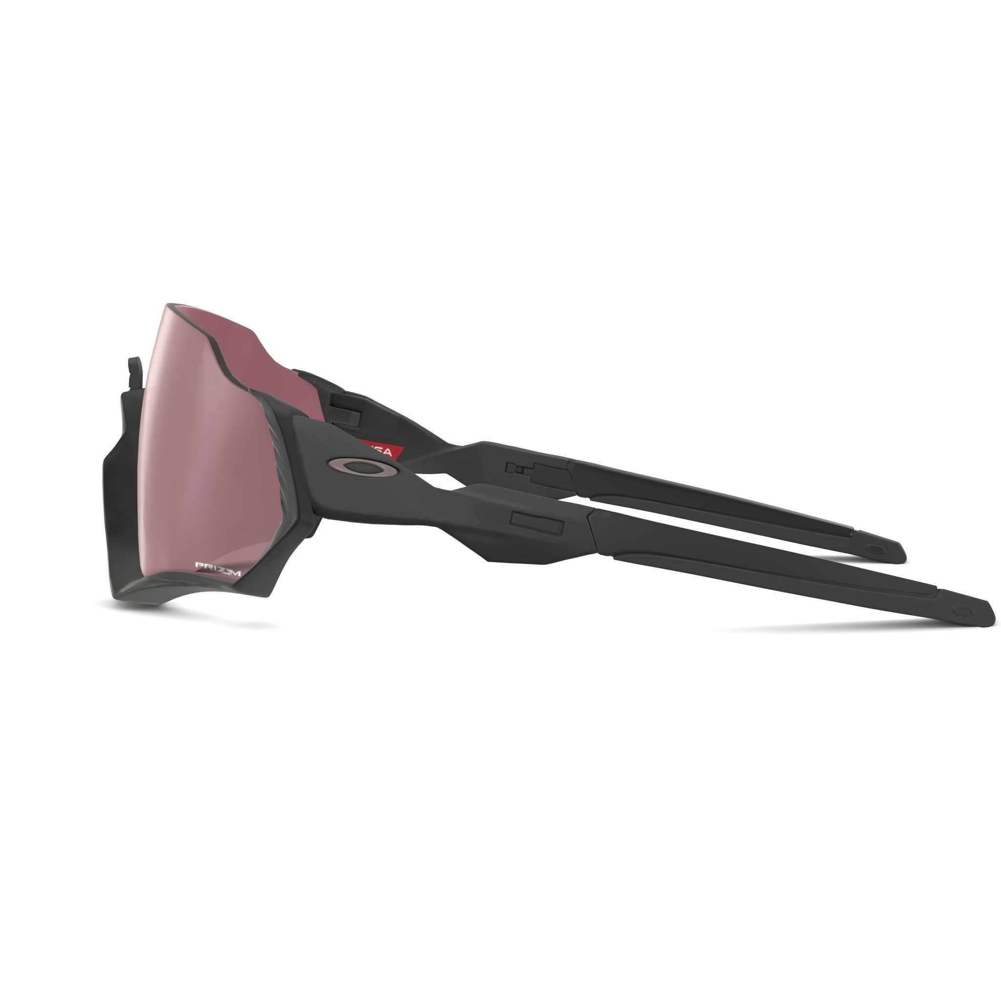 Oakley Flight Jacket - Prizm Road Black Sport glasses  Low-poly 3D model_3