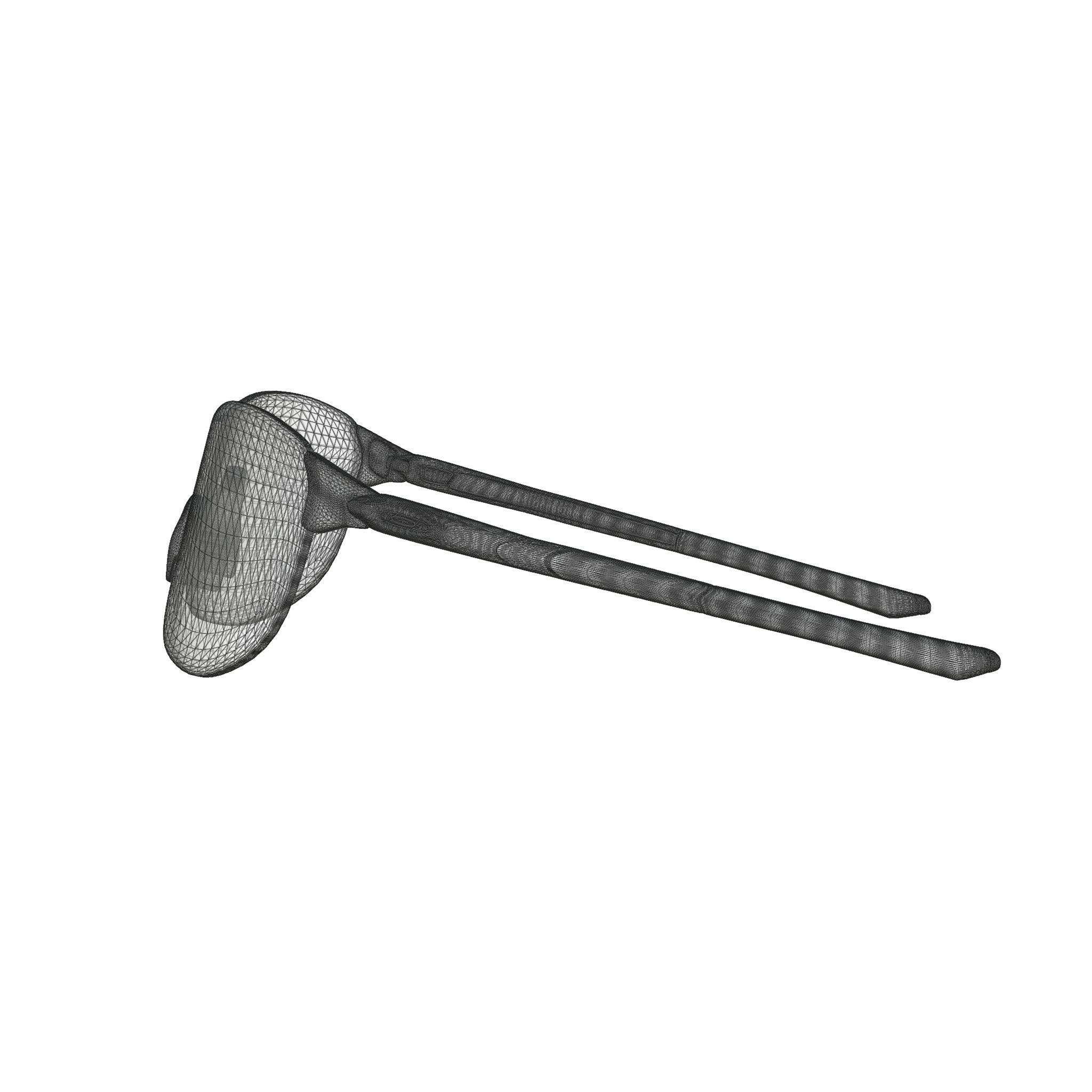 Oakley EVZero Ascend Prizm Dark Golf Sport glasses  Low-poly 3D model_8