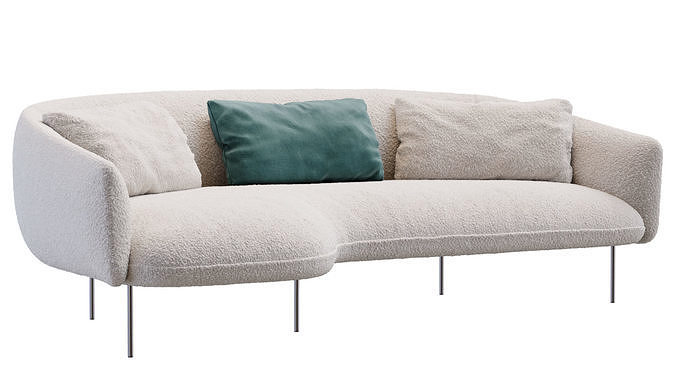 Sofa Roma By Tacchini  3D model 5