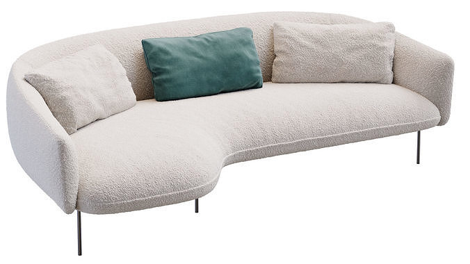 Sofa Roma By Tacchini  3D model 3