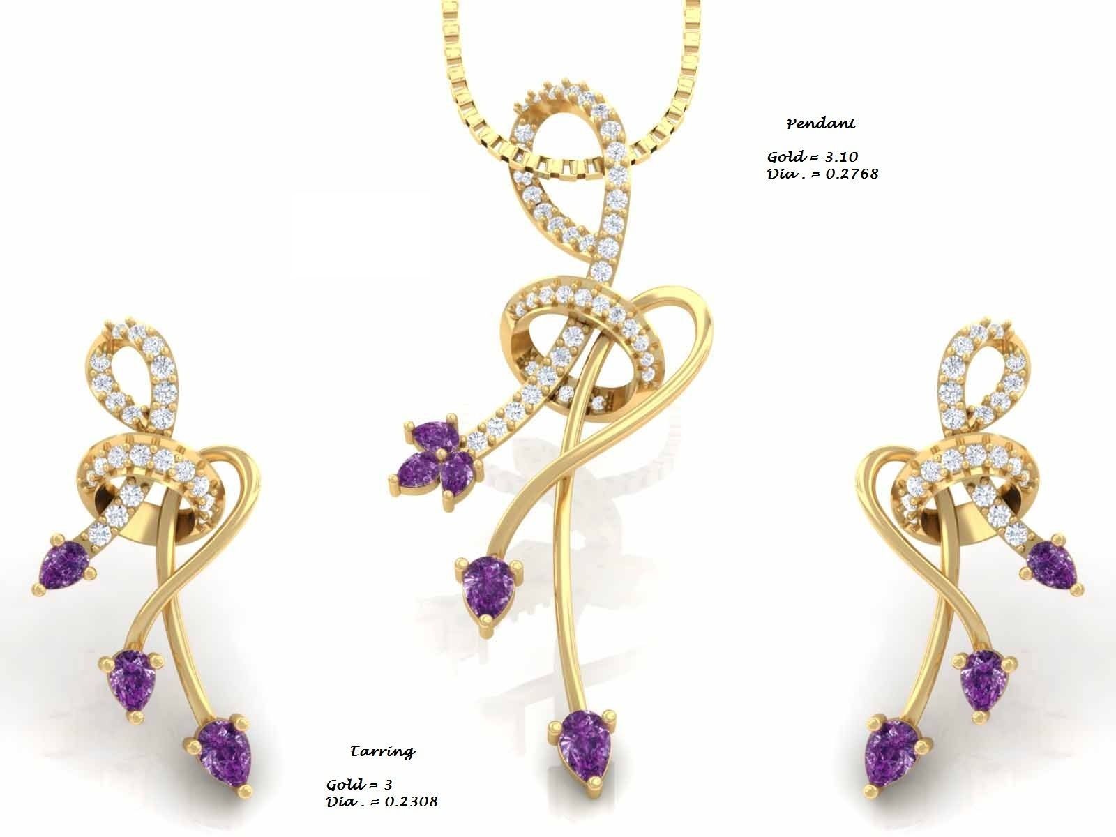 Women Pendant 3D print model_4