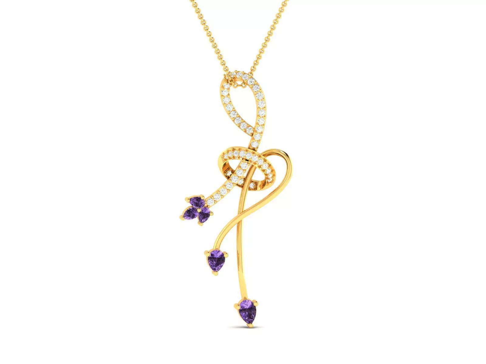 Women Pendant 3D print model_0