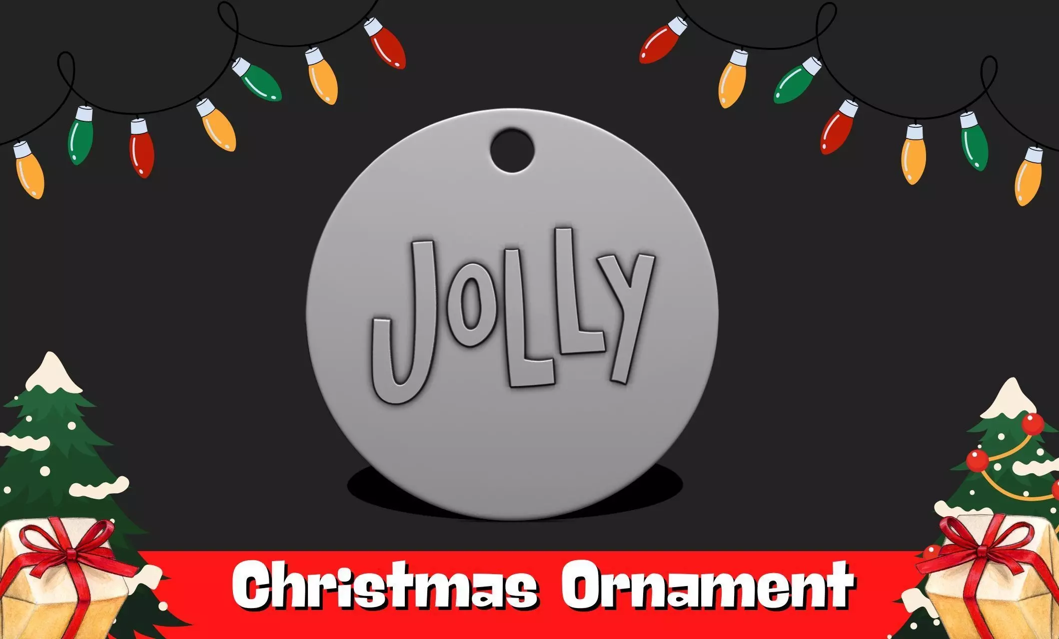 Christmas Ornament - Pendant -  Christmas Tree  - Decor - 07 3D print model_0