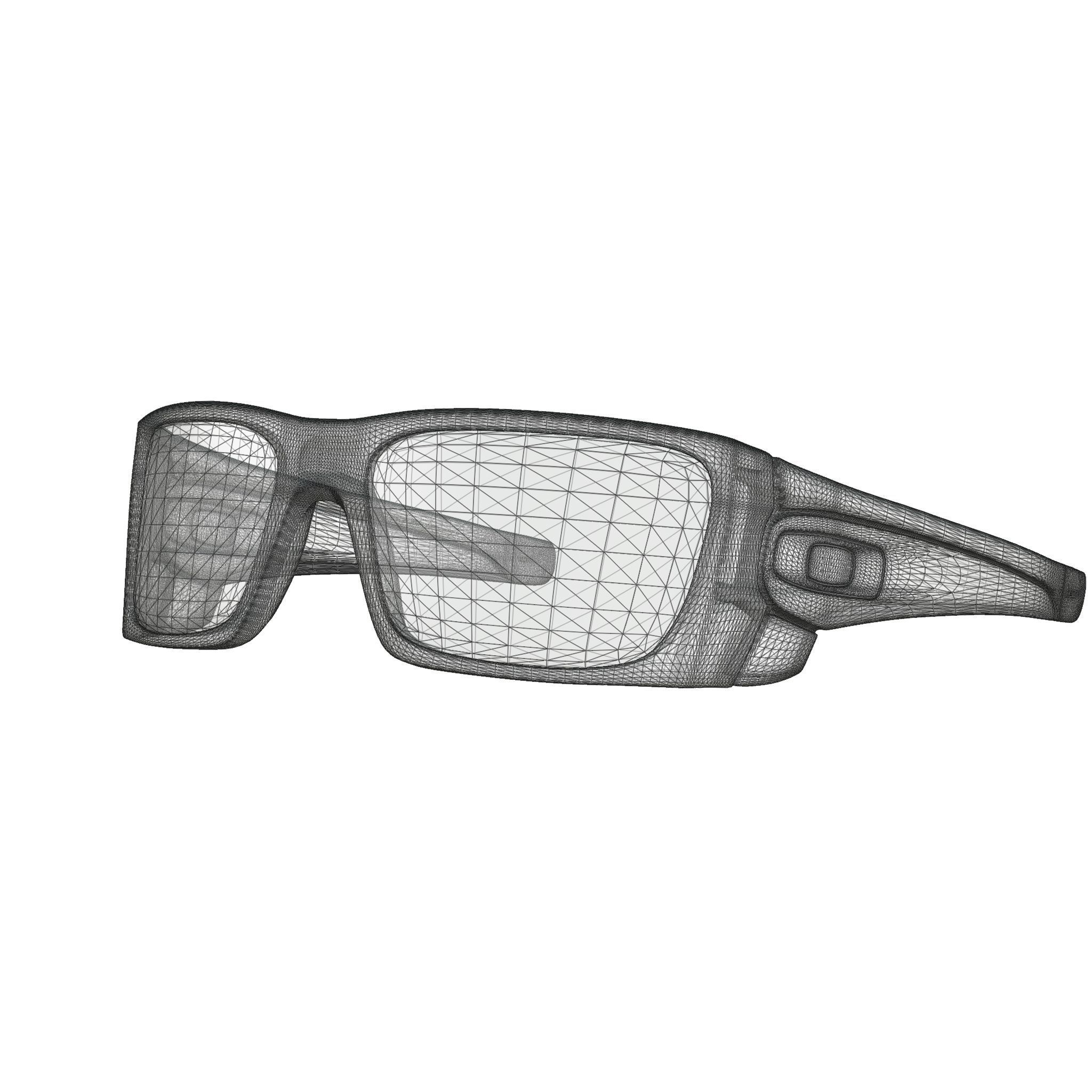 Oakley Fuel Cell  Prizm Sapphire Sport glasses  Low-poly 3D model_5