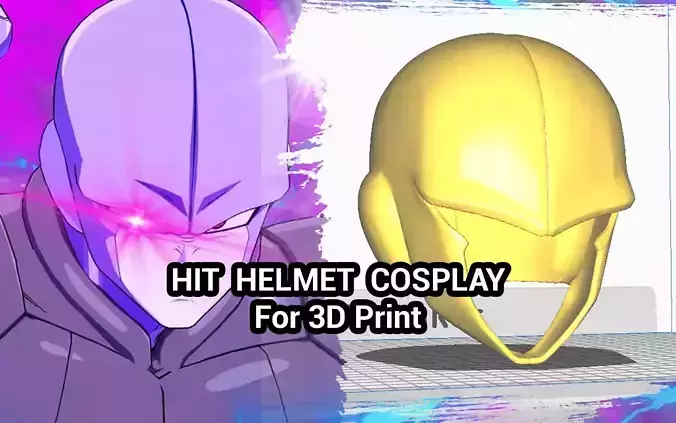 Hit Helmet Cosplay 3D print model